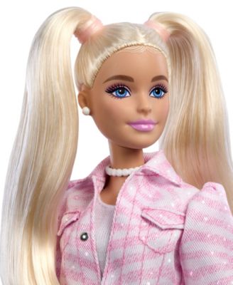 Deluxe Style Fashion Doll in Denim Jacket and Skirt Set