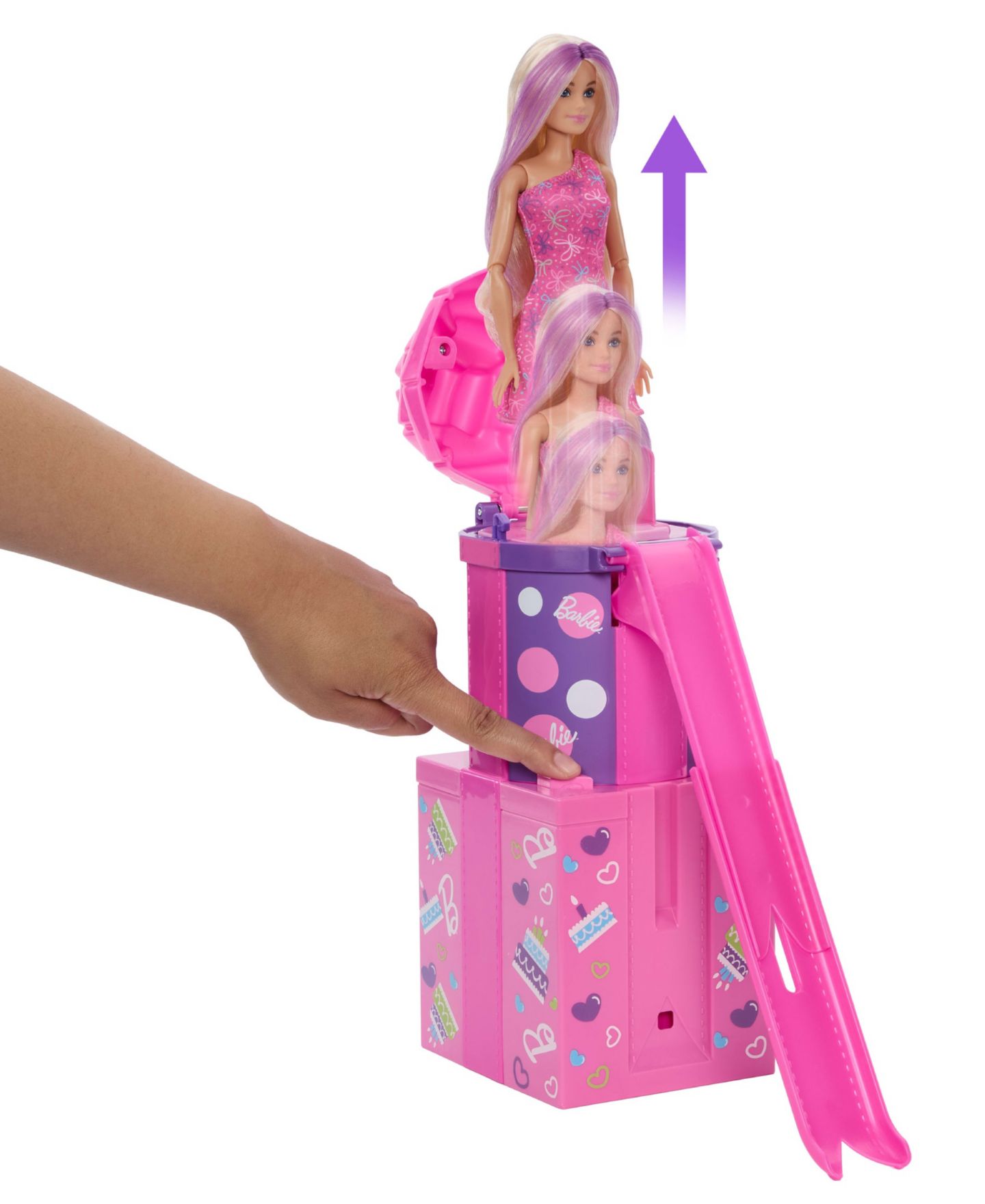 Детская кукла Barbie Rise & Surprise Color-Change Hair Fashion Doll, Ages 3+ — фото 3