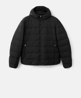 Men's Down And Feather Filling Quilted Jacket