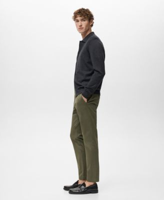 Men's Prato Cropped Tapered Chino Pants