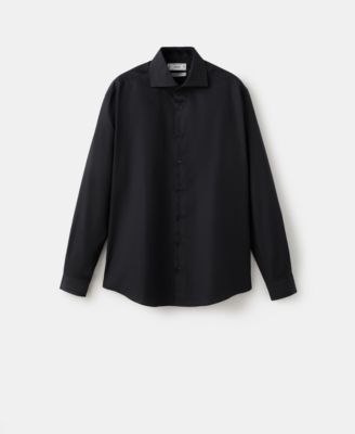 Men's Slim-Fit Cotton Poplin Dress Shirt