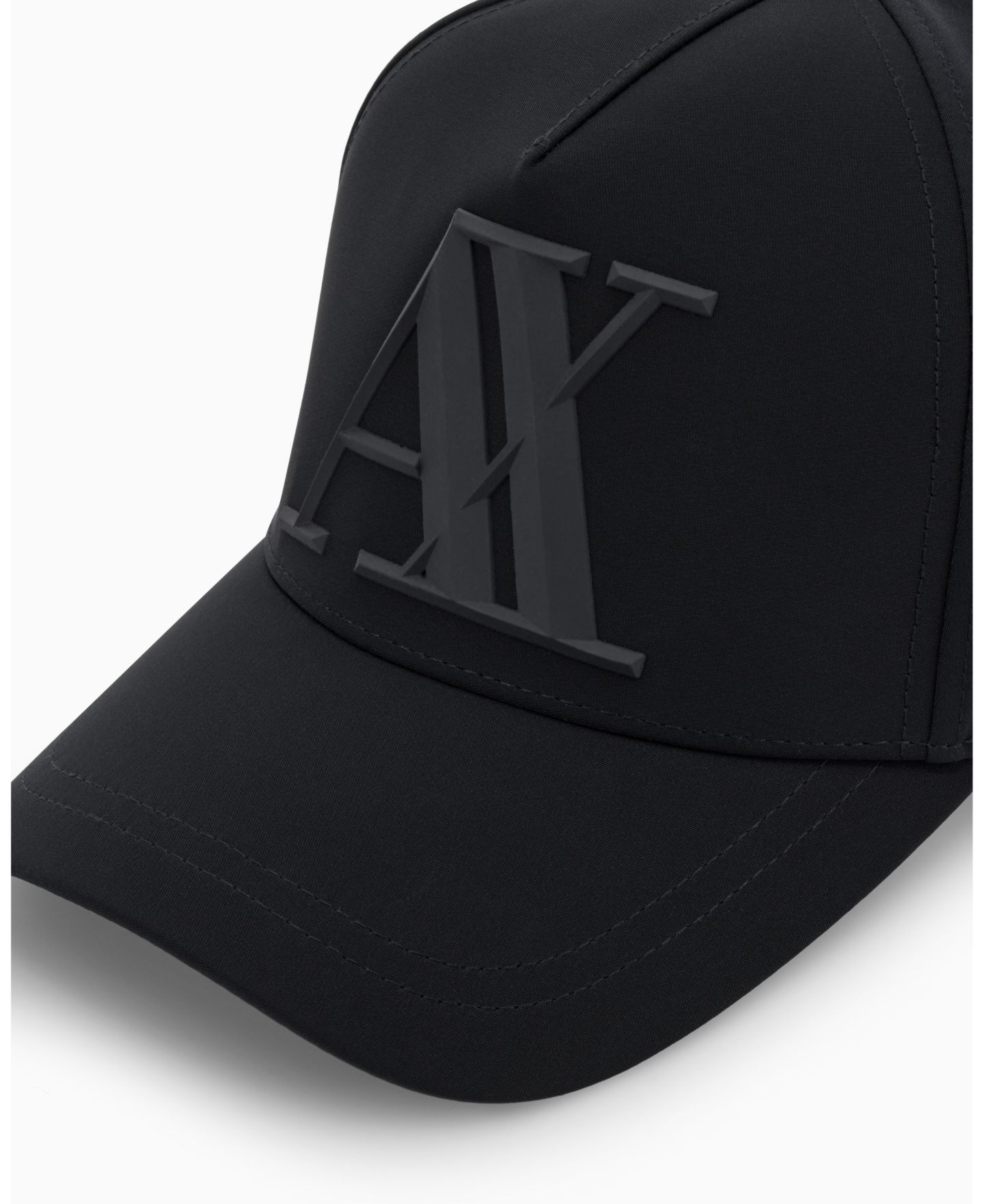 Мужской головной убор A|X Armani Exchange Rubber Logo Hat, цвет: Чёрный — фото 8
