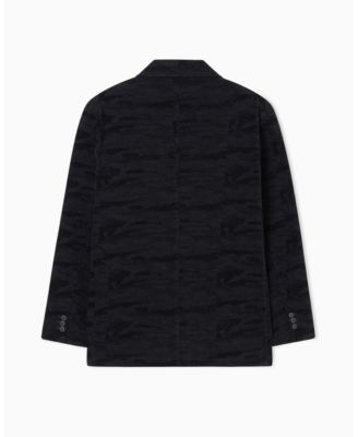 Men's Jacquard Camouflage Print Blazer
