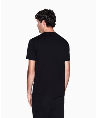 Men's Black and Gold Crew Neck T-Shirt