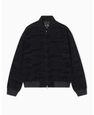 Men's Jacquard Camouflage Bomber Jacket