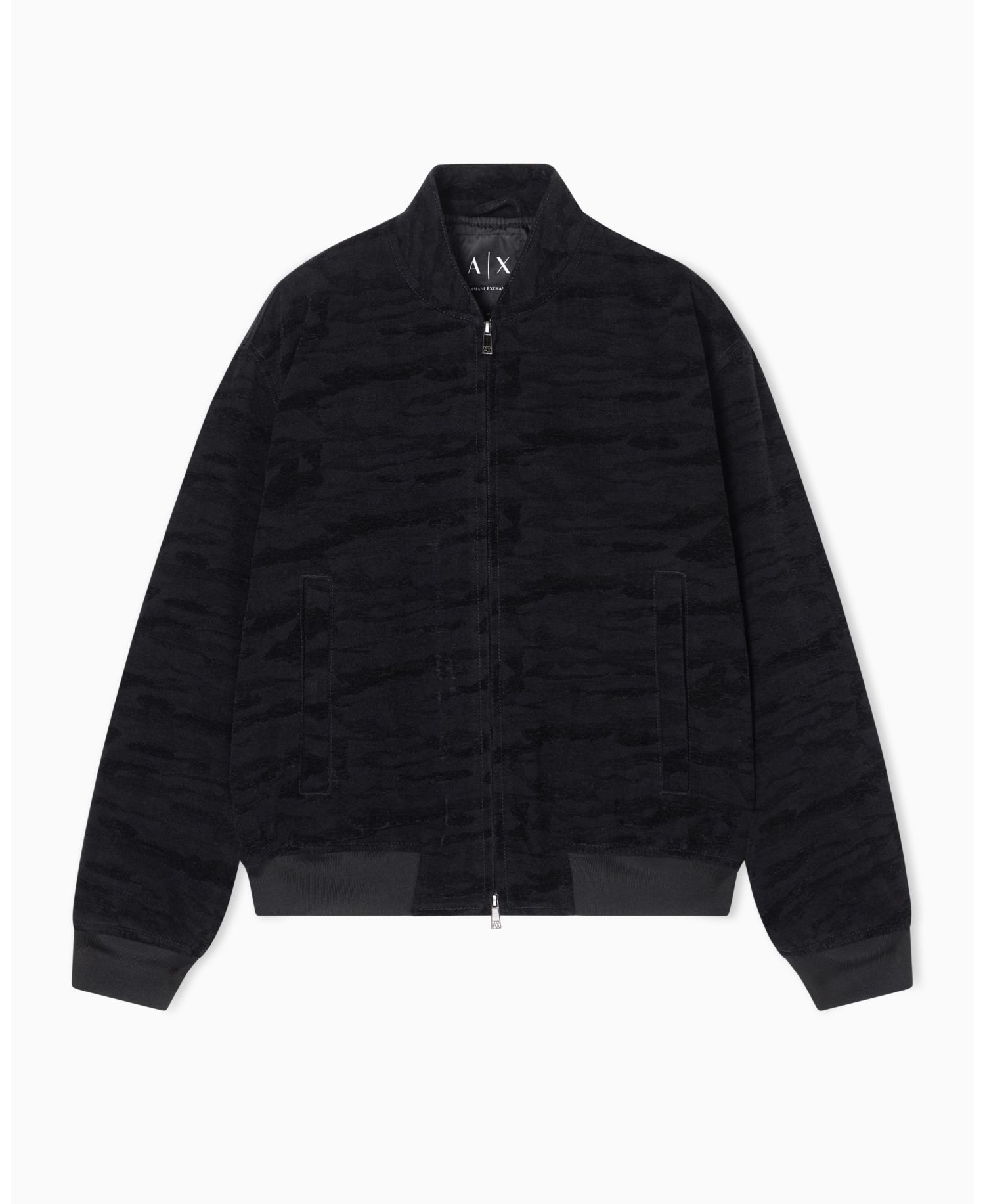 Men's Jacquard Camouflage Bomber Jacket