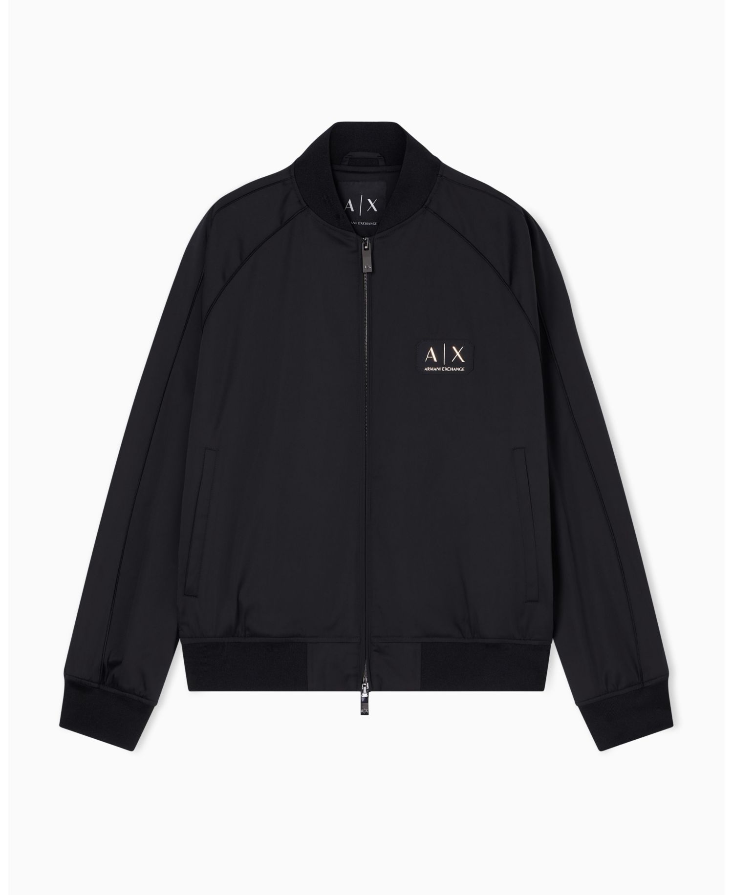 Men's Black and Gold Bomber Jacket