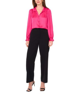 Women's V-Neck Long-Sleeve Shirt