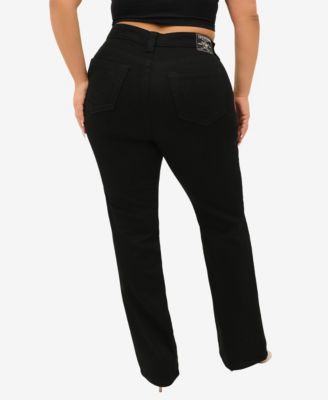 Plus Size Billie Straight Mid Rise Jeans