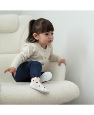 Baby Girls First Walk Sock Shoes Sweet Hearts