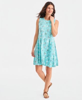 Women's Printed Sleeveless Knit Dress