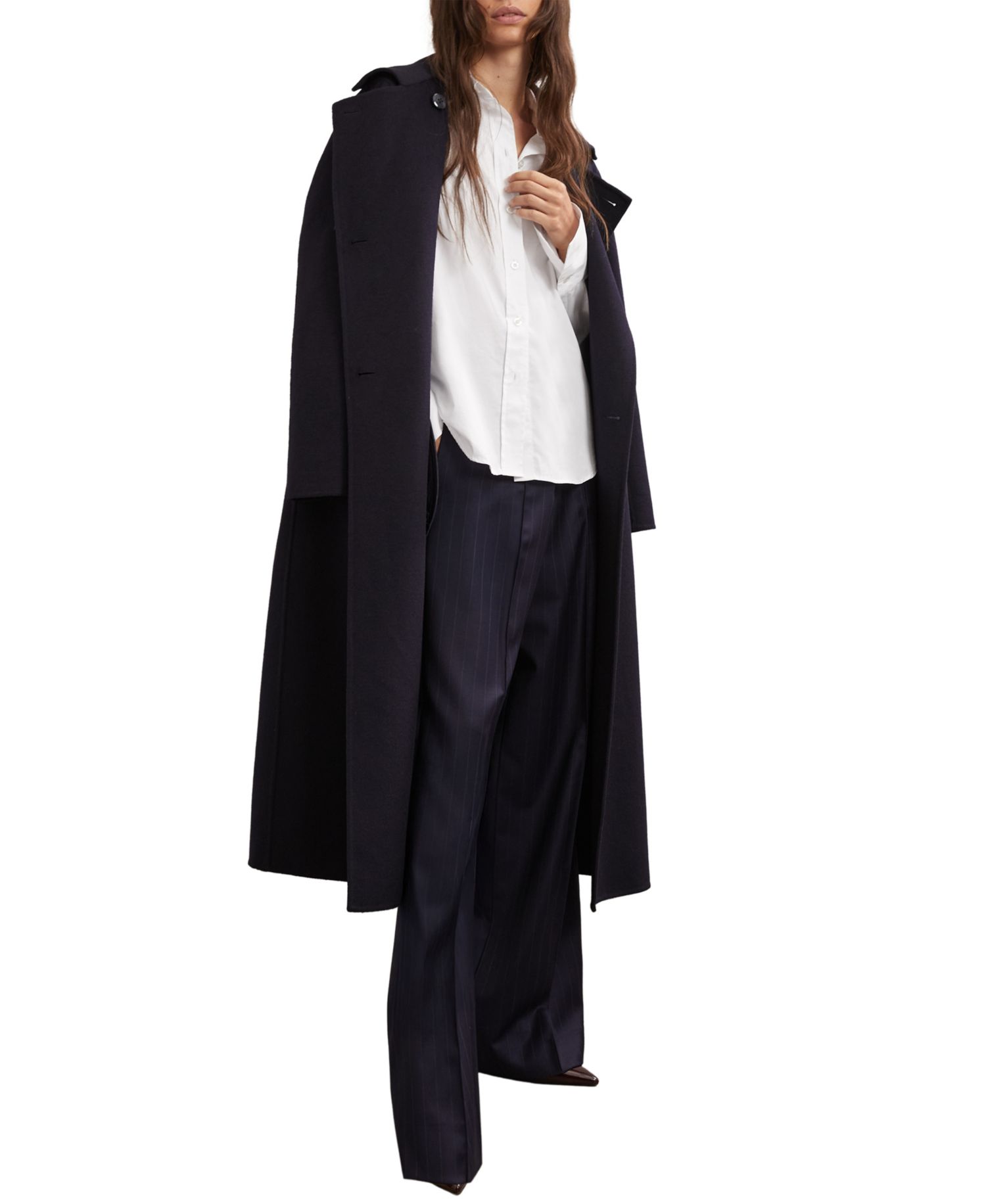 Women's Lottie Cotton-Sateen Folded-Cuff Shirt