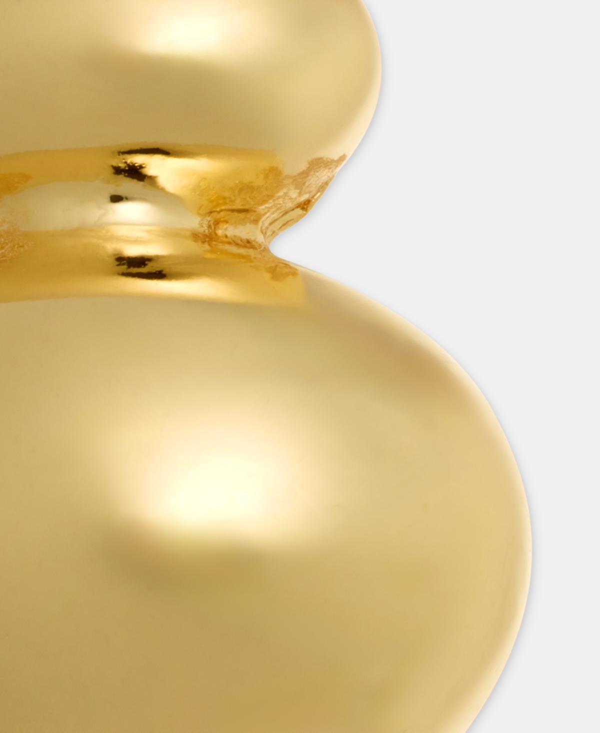 Anne Klein Puffy Double Round Button Earrings