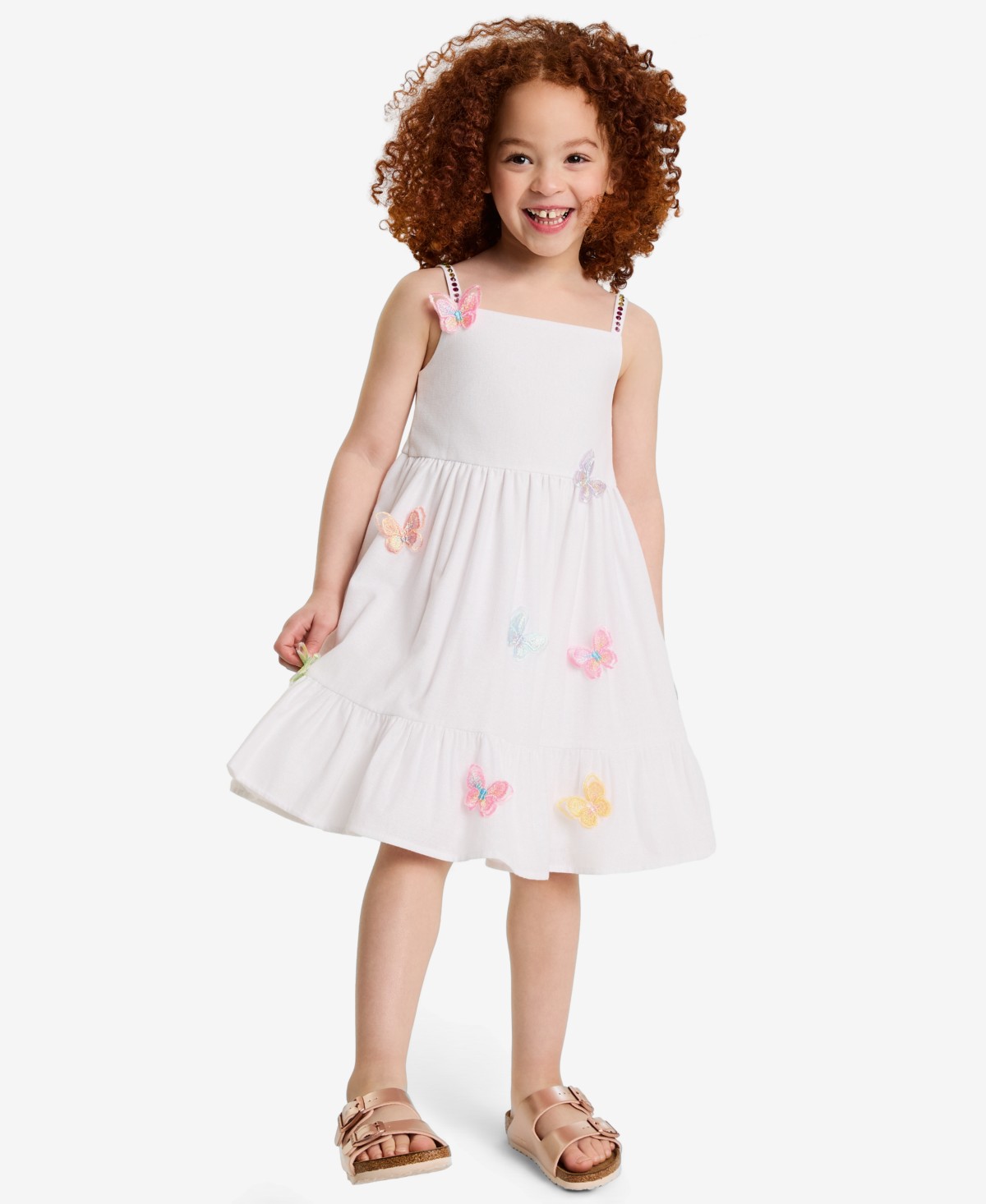 Платья Blueberi Boulevard Girls' 2T-6X Dimensional Butterfly Dress — фото 1