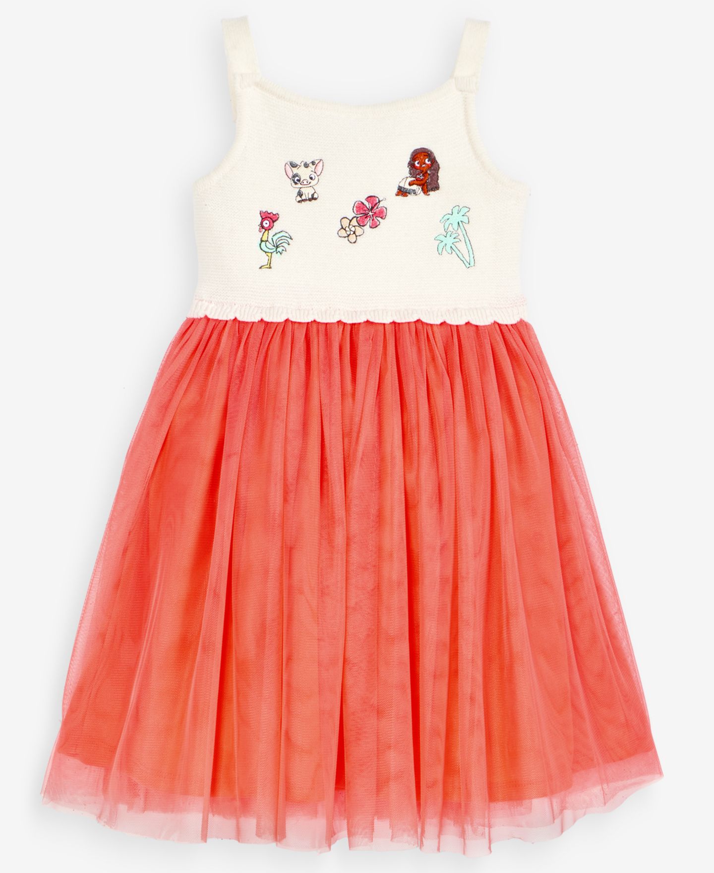 Платье Disney Moana Sleeveless Dress для девочек, цвет: Коричневый / Оранжевый — фото 4