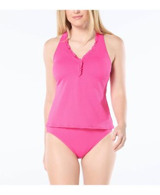 Women's Swim Nina Ruffled Trim Tankini Top