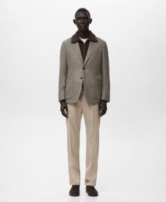 Men's Slim Fit Wool Blend Blazer