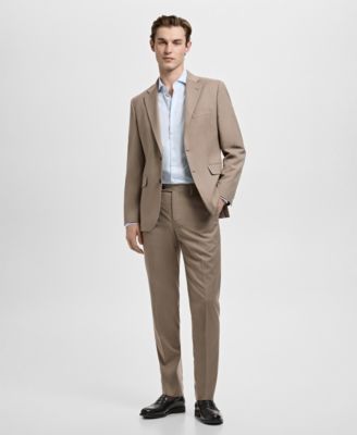 Men's Slim Fit Thousand Striped Dress Shirt