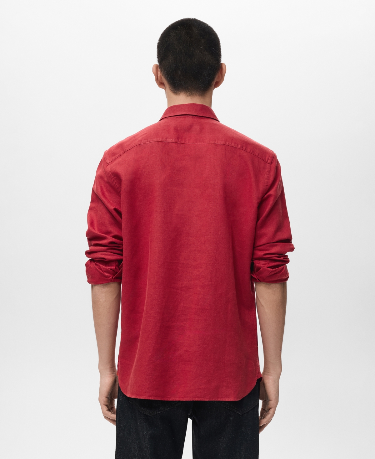 Mango Men's Pocket Linen Shirt