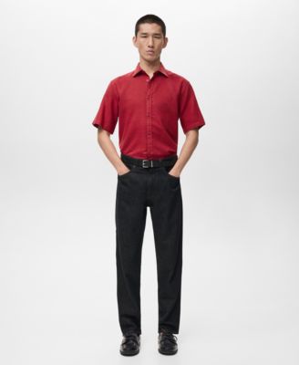 Men's Short Sleeved Cotton Shirt