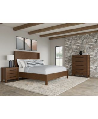 Davie 3-Pc. Queen Set (Panel Bed, Chest & 3-Drawer Nightstand)