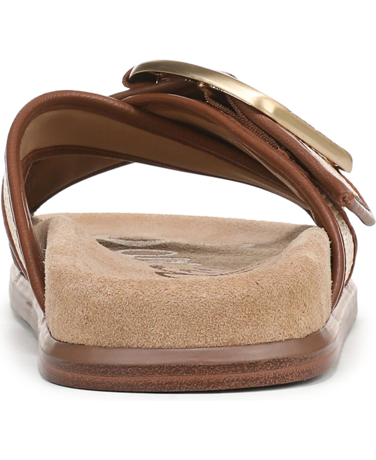 Женские сандалии Sam Edelman Darla Slide Flat, цвет: Выбеленный искусственный — фото 3