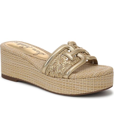 Женские сандалии Sam Edelman Pauleena Slide Wedge, цвет: Янтарный золотой