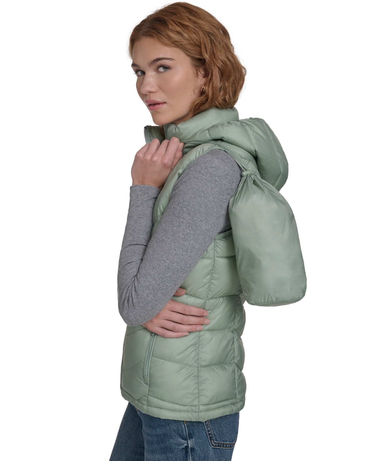 Charter Club Women's Packable Hooded Puffer Vest