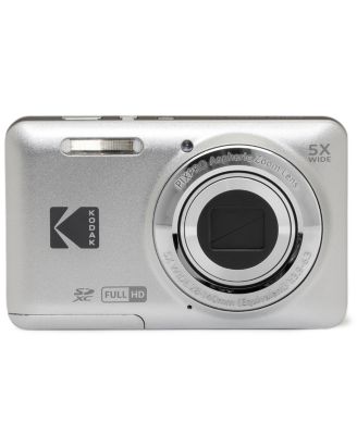 Friendly Zoom Digital Camera – PIXPRO FZ55, Silver, Includes SD Card & Camera Bag, Compact Photography Kit
