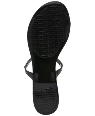 Women's Ivonna Embellished Toe Ring Jelly Flat Sandals