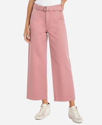 Petite Wide-Leg Mid-Rise Pants
