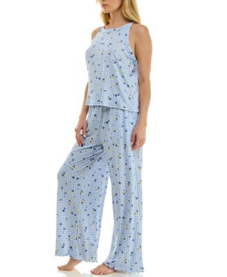 Women's High Neck Tank Top & Pants, 2-Piece Set