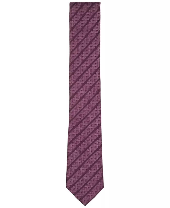 Men's Saxon Striped Slim Tie - thumbnail 2