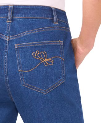 Women's Mid Rise Fit and Flare Jeans