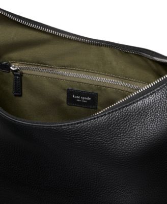 Duo Large Pebbled Leather Crossbody Bag