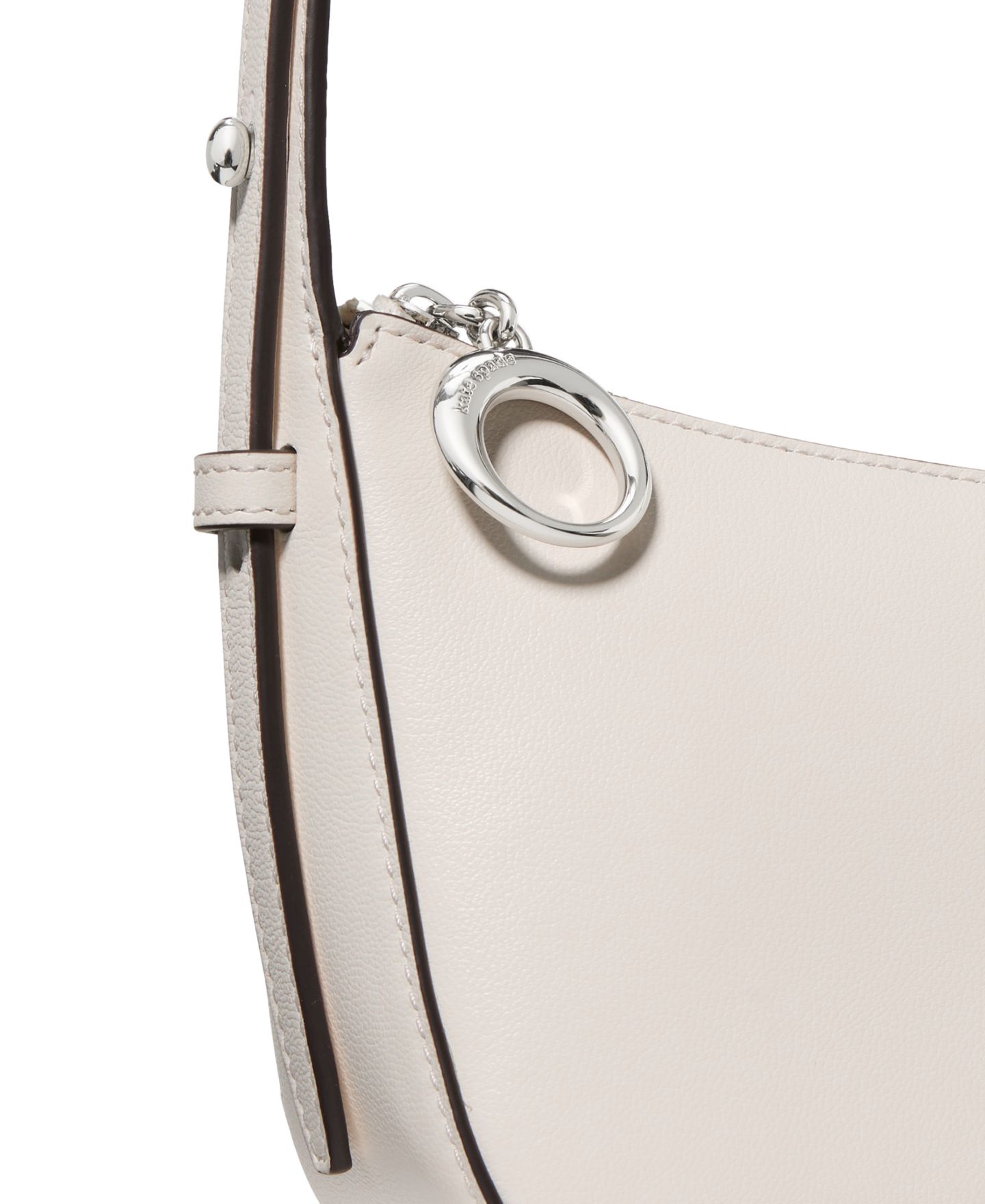 Женская сумка kate spade new york Halo Small Smooth Leather Crossbody, цвет: Кремовый — фото 7