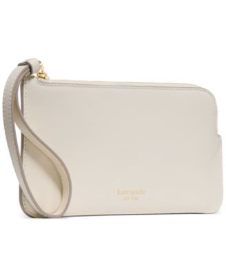 Zippy Smooth Leather Wristlet