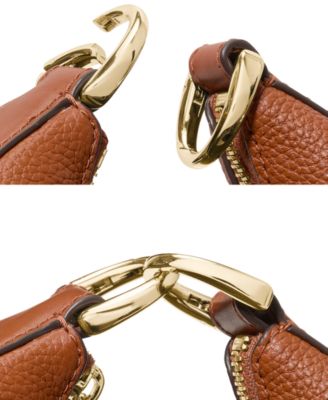 Duo Pebbled Leather Small Crossbody Bag