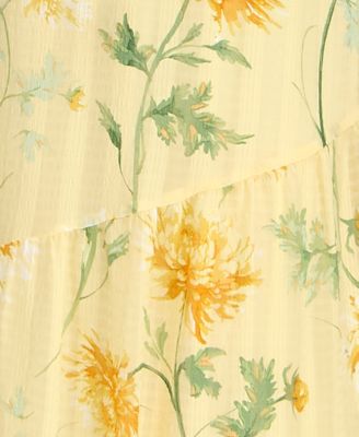 Juniors' Sleeveless Bungee Back Asymmetrical Maxi Dress