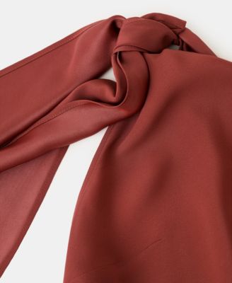 Women's Knot Strap Asymmetrical Dress