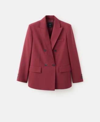 Women's Double-Breasted Suit Blazer