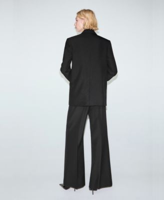 Women's Wool-Blend Suit Pants