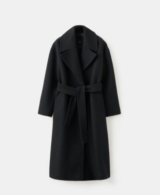Women's Belted Manteco Wool Coat
