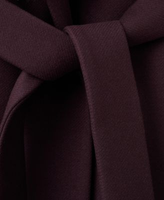 Women's Fur Collar Manteco Wool Coat