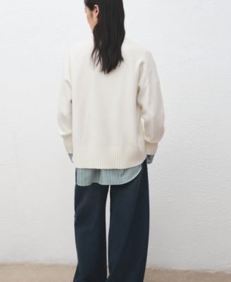 Women's V-Neck Knitted Cardigan Sweater