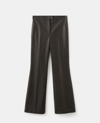 Women's Wide-Leg Faux-Leather Pants