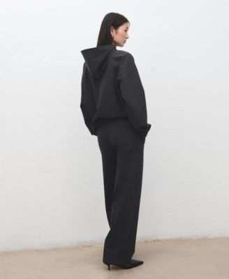 Women's Hood Speckled Knitted Sweater