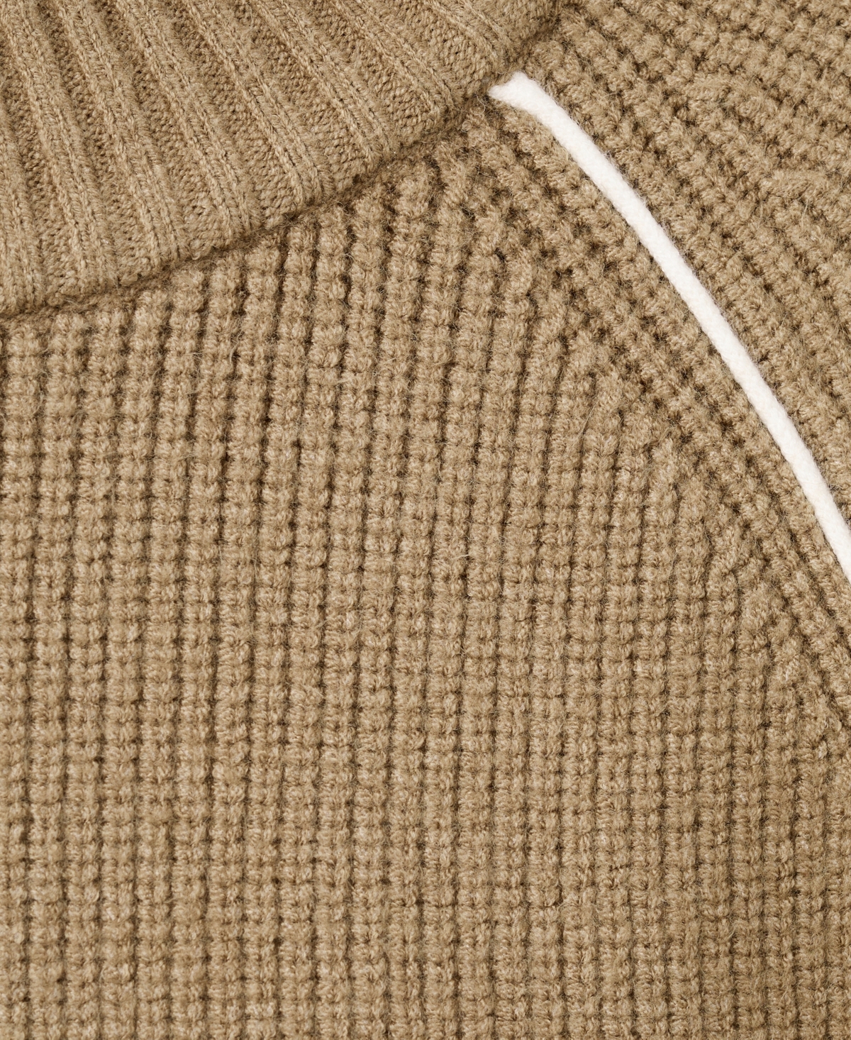 Mango Women's Contrasting Stripes and Perkins Collar Sweater