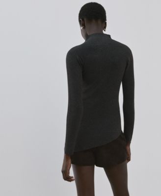Women's Asymmetrical Turtleneck Sweater