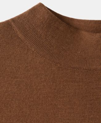 Women's Brooch Turtleneck Knitted Dress